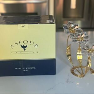 Asfour Crystal Diamond Crystal Flower Stand